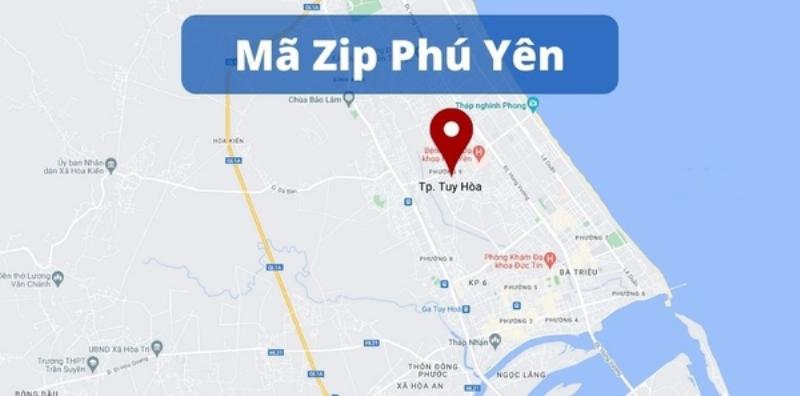 Giao diện màn hình tra cứu mã bưu chính Phú Yên trên website chính thức